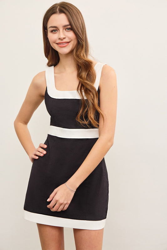 Colorblock Mini Dress