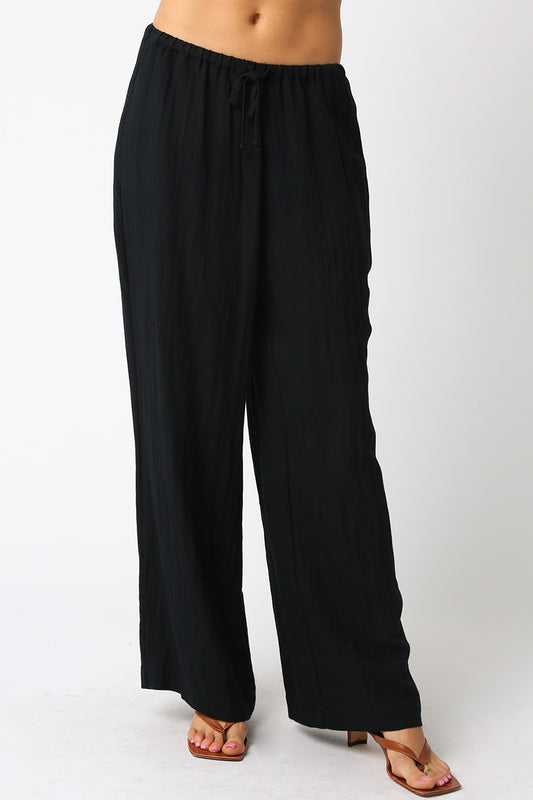 Black Drawstring Pants