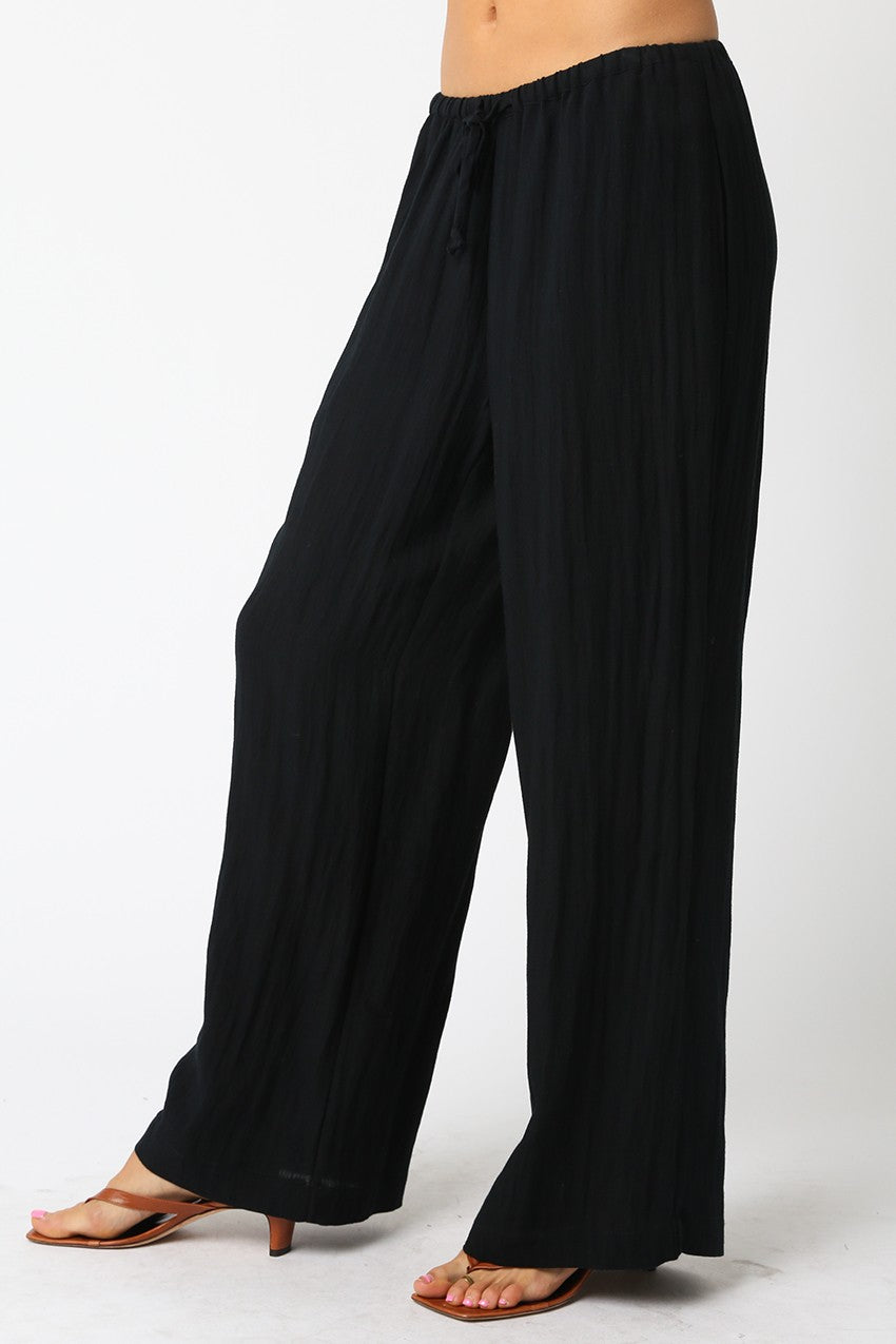 Black Drawstring Pants