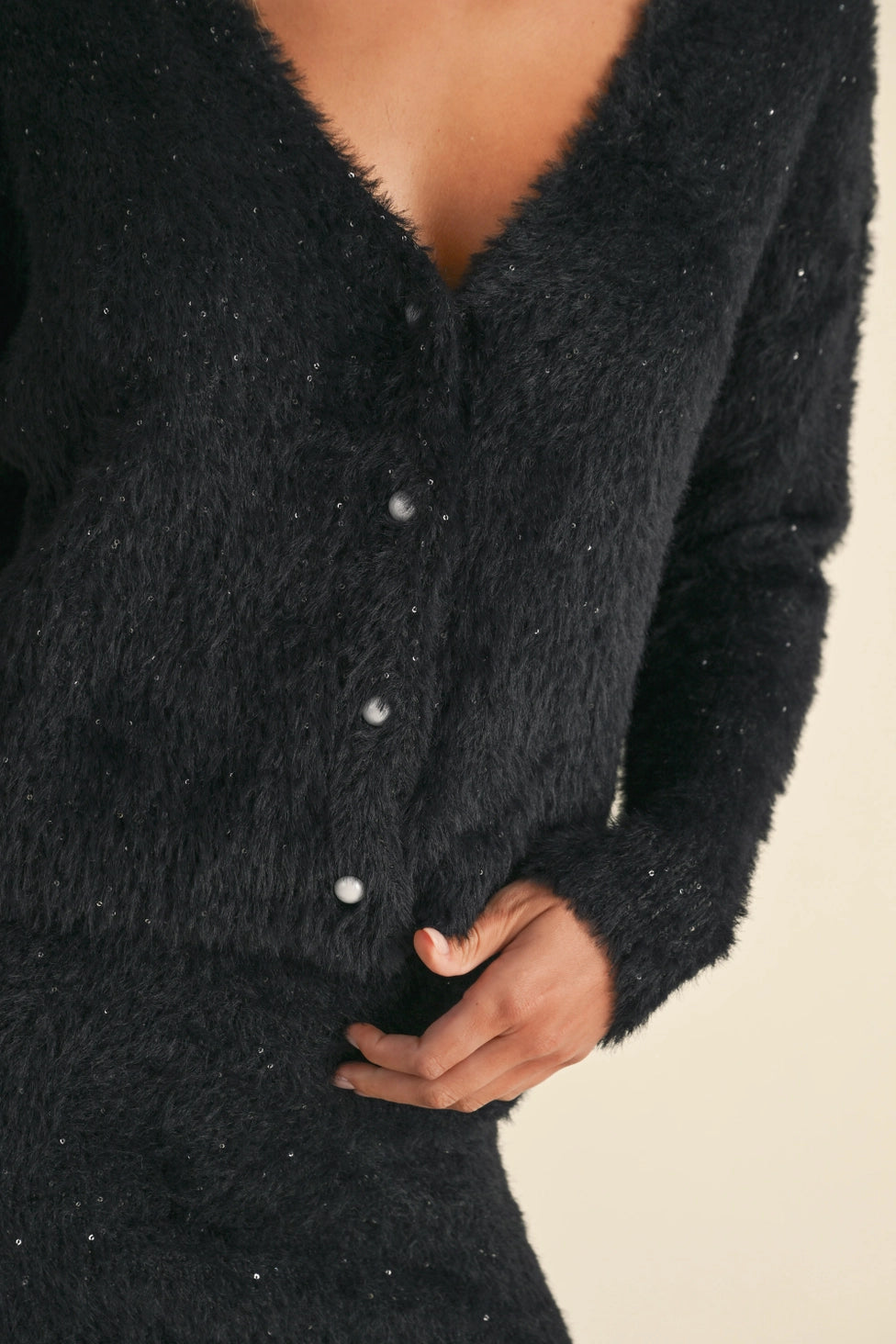 Black Sequin Fuzzy Set