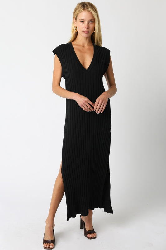 Black Joy Knit Dress