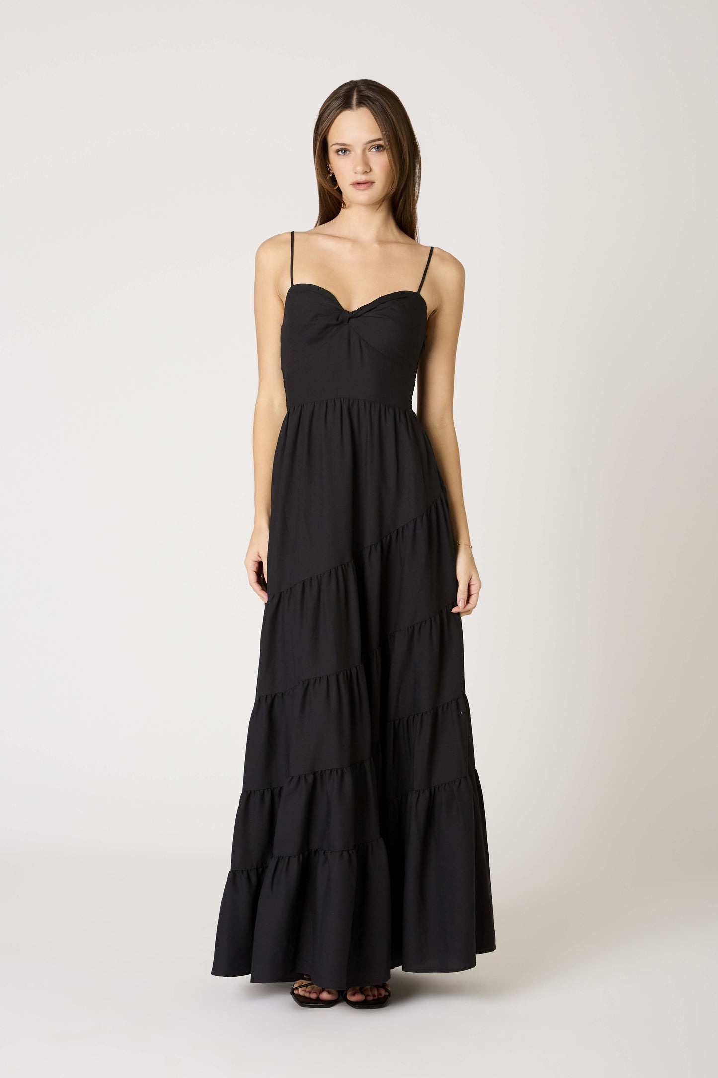 Black Tiered Maxi Dress