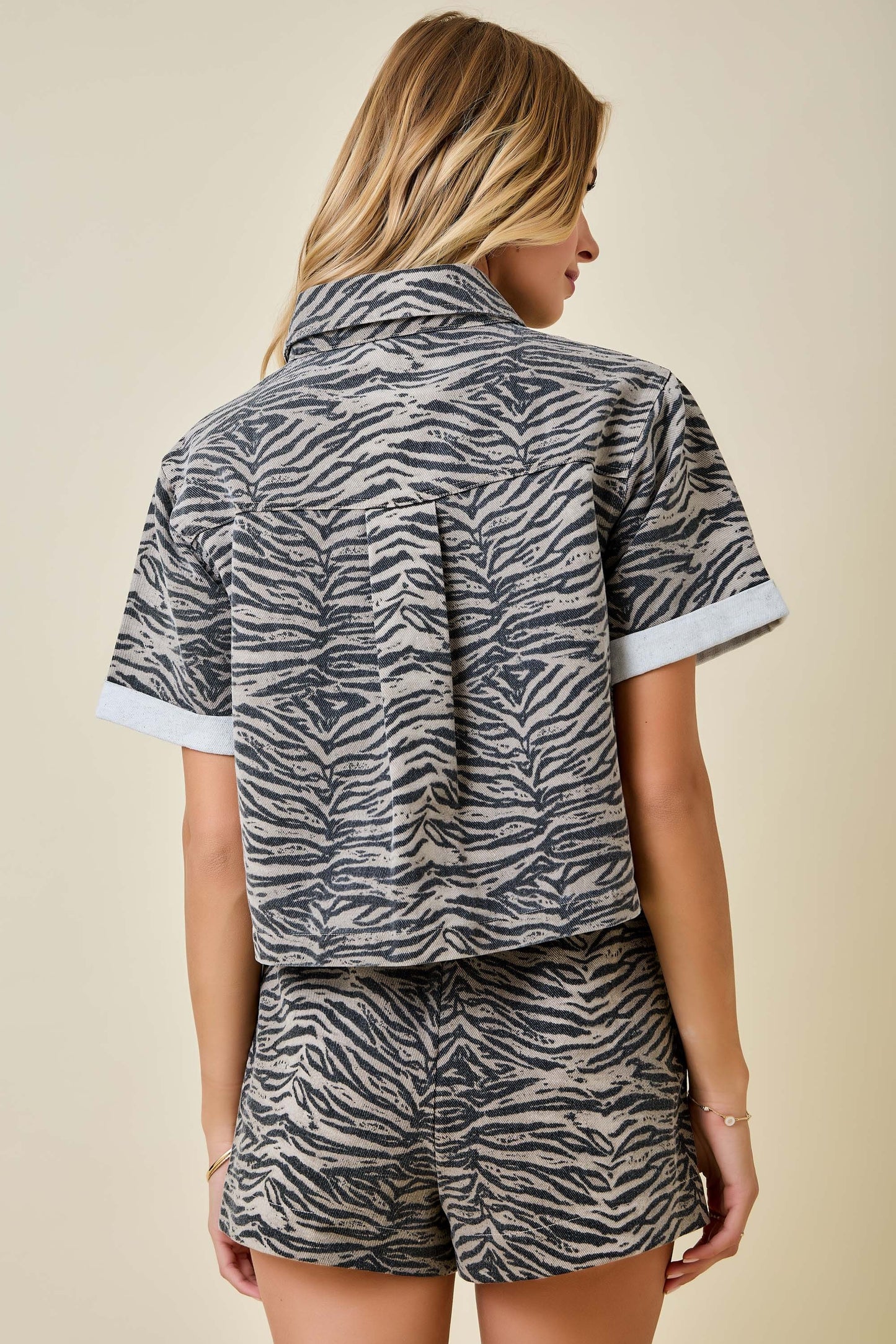 Tiger Denim Boxy Top