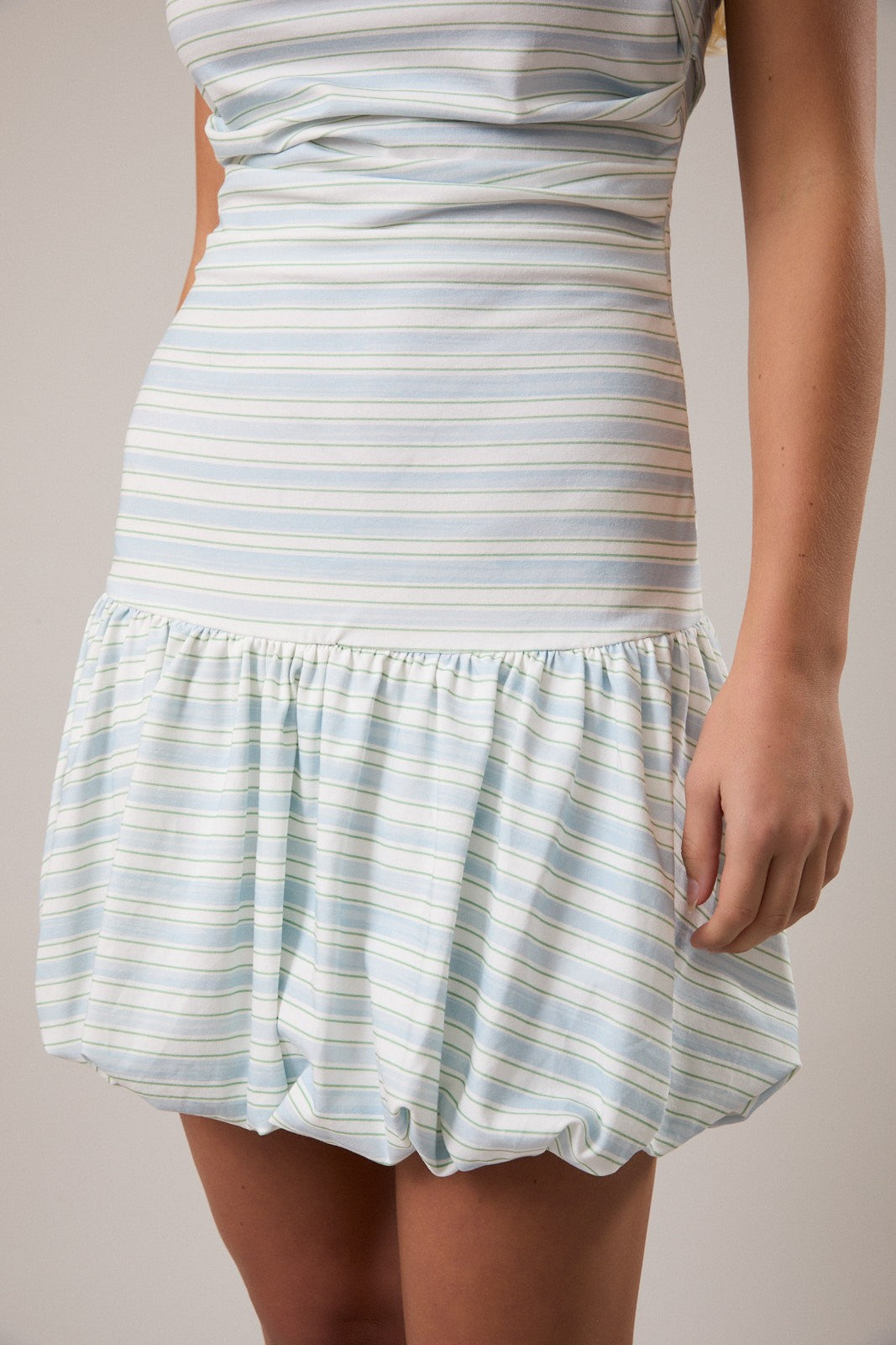 Blue Stripe Folded Mini