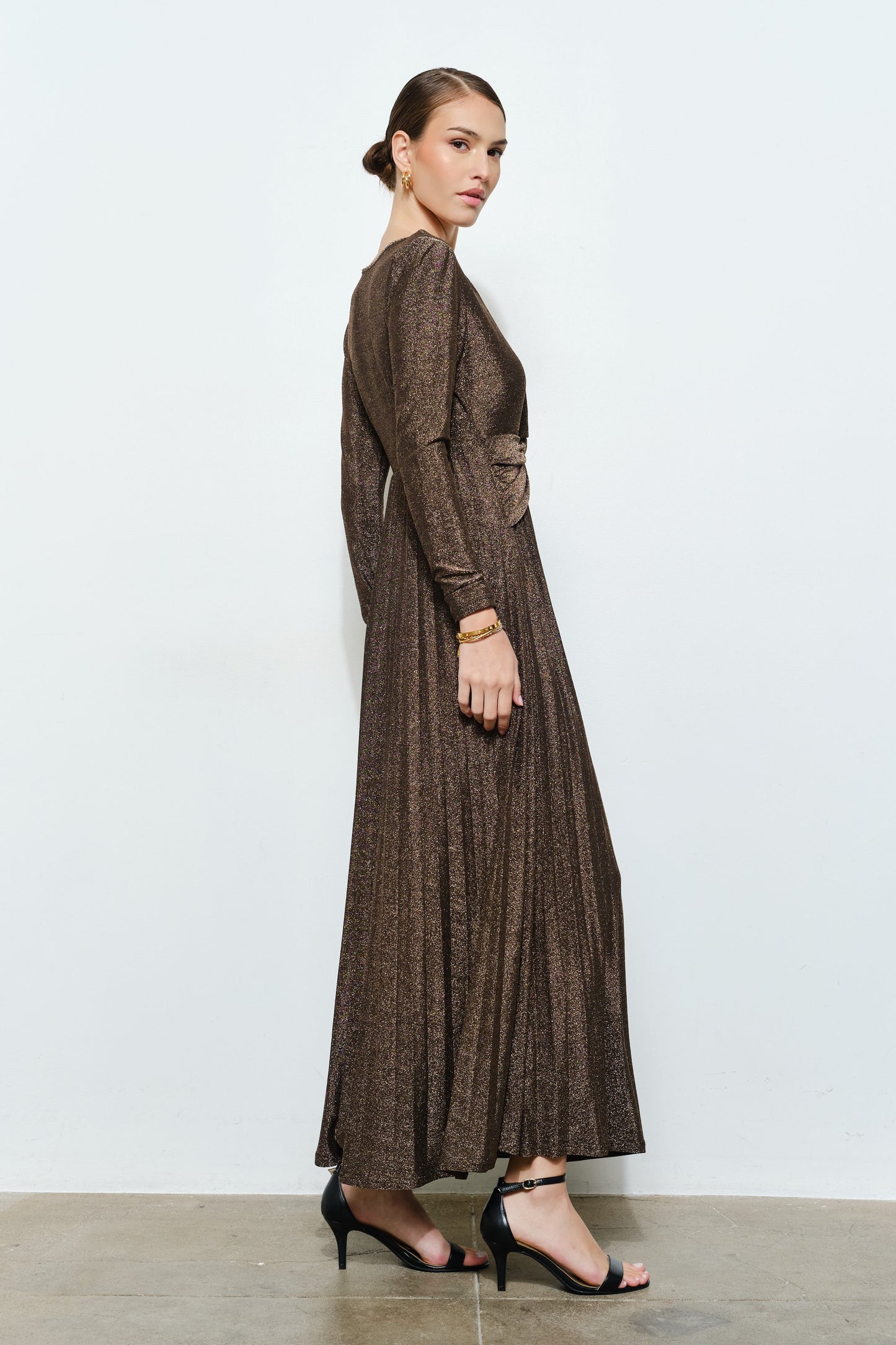 Glitter Lurex Maxi Dress