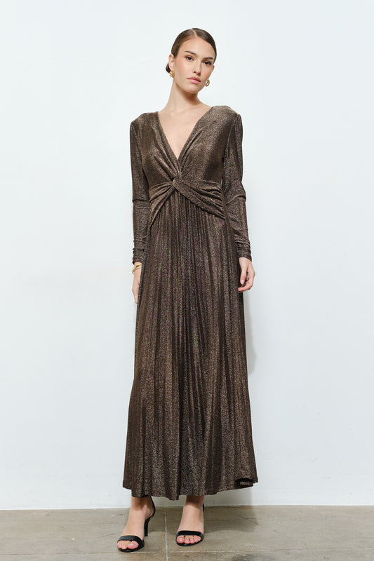 Glitter Lurex Maxi Dress