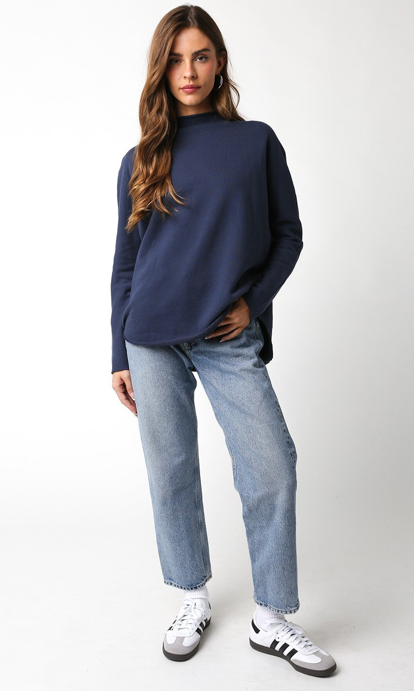 Brooklyn Oversized Sweater- Navy