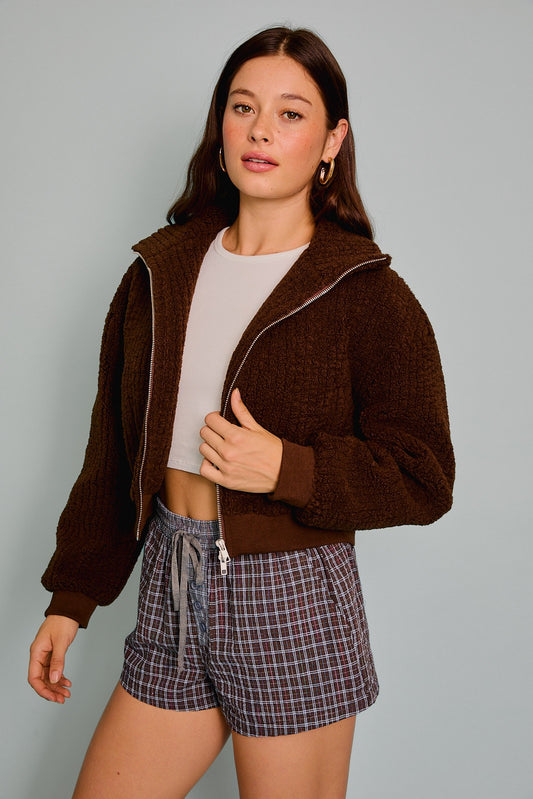 Brown Sherpa Jacket