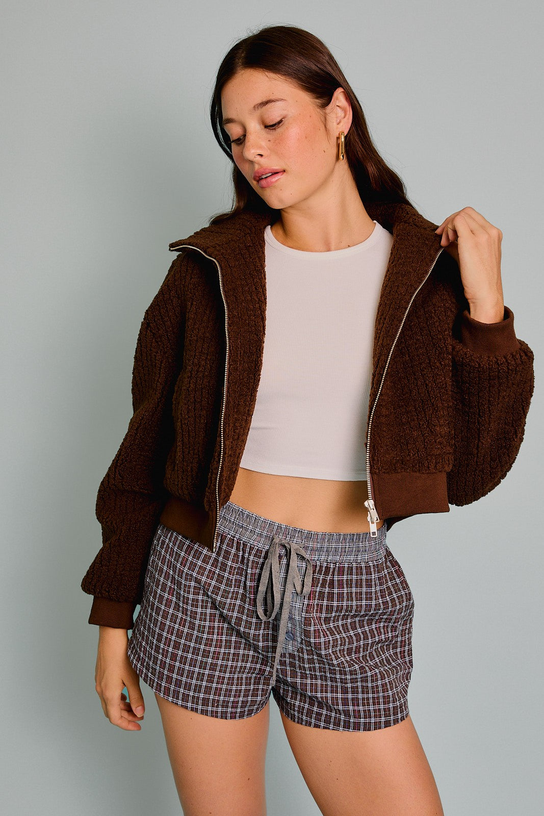 Brown Sherpa Jacket