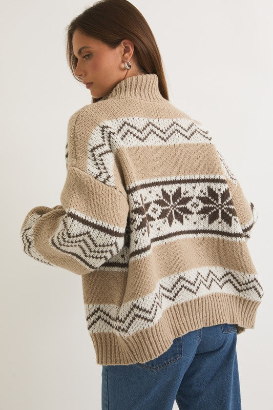 Brown Fair Isle Sweater