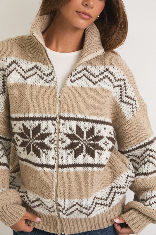 Brown Fair Isle Sweater