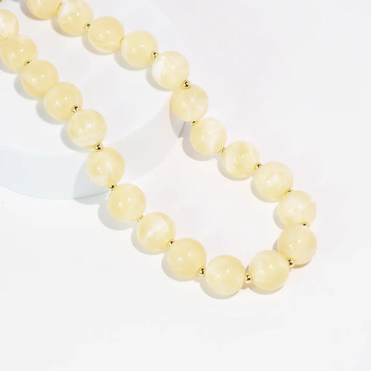 Buttercream Dream Beaded Necklace
