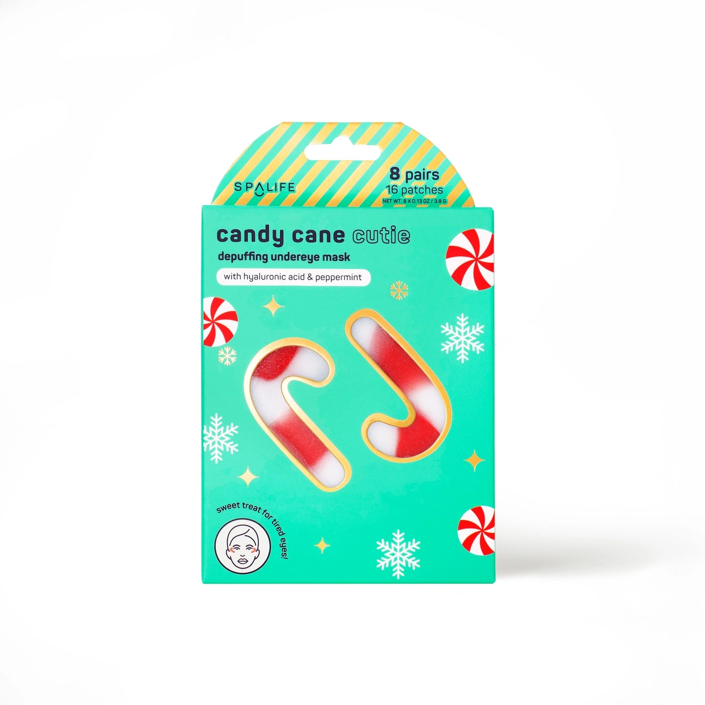 Candy Cane Eye Mask