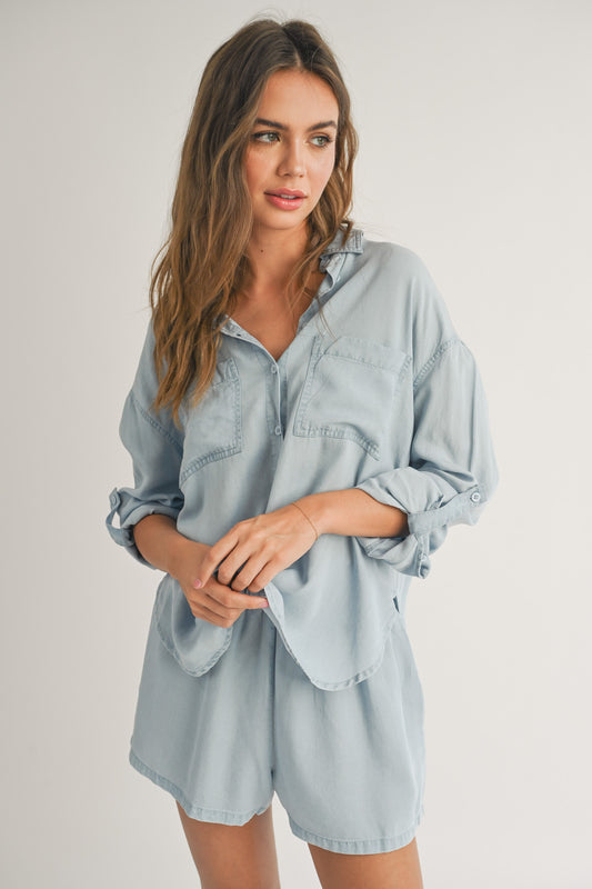 Denim Chambray Button Down