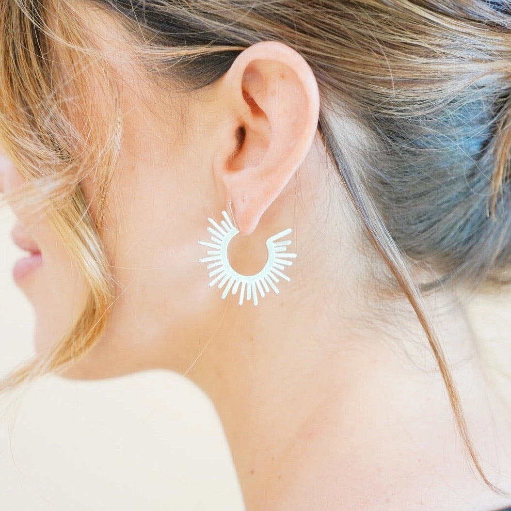 Chloe Silver Hoops