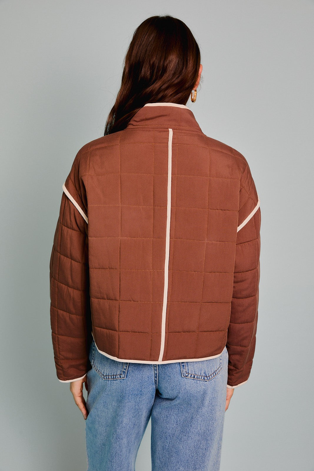 Chocolate Quilted Jacket