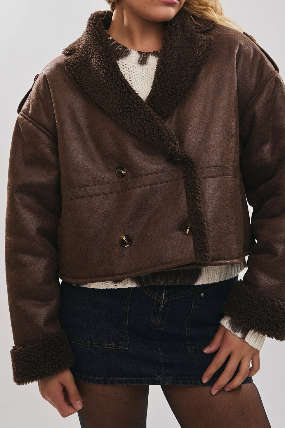 Chocolate Sherpa Jacket