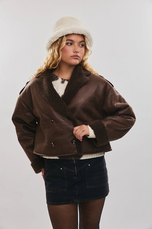 Chocolate Sherpa Jacket