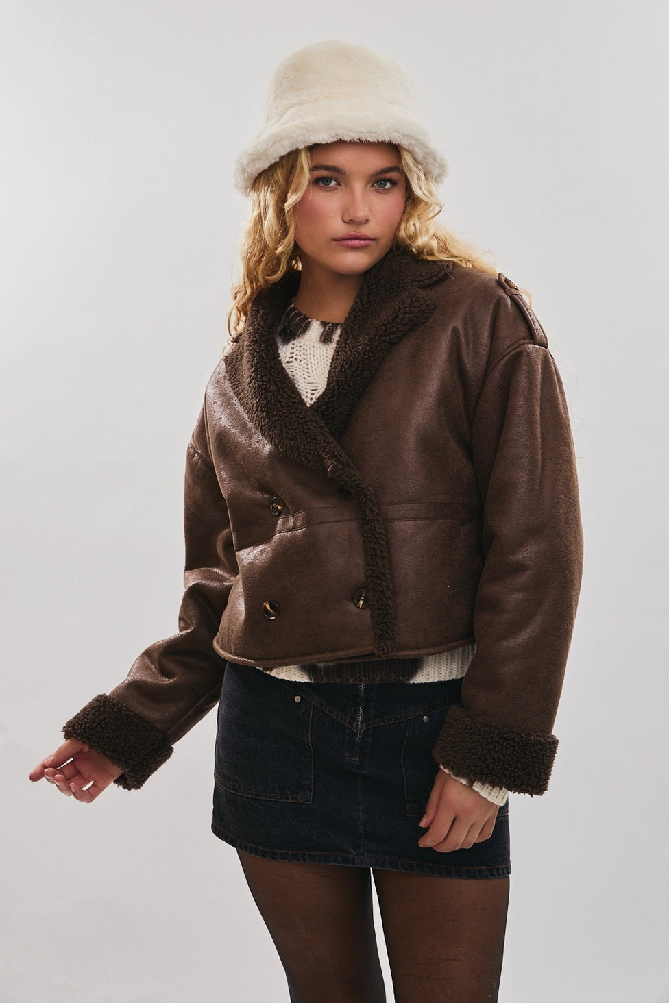 Chocolate Sherpa Jacket