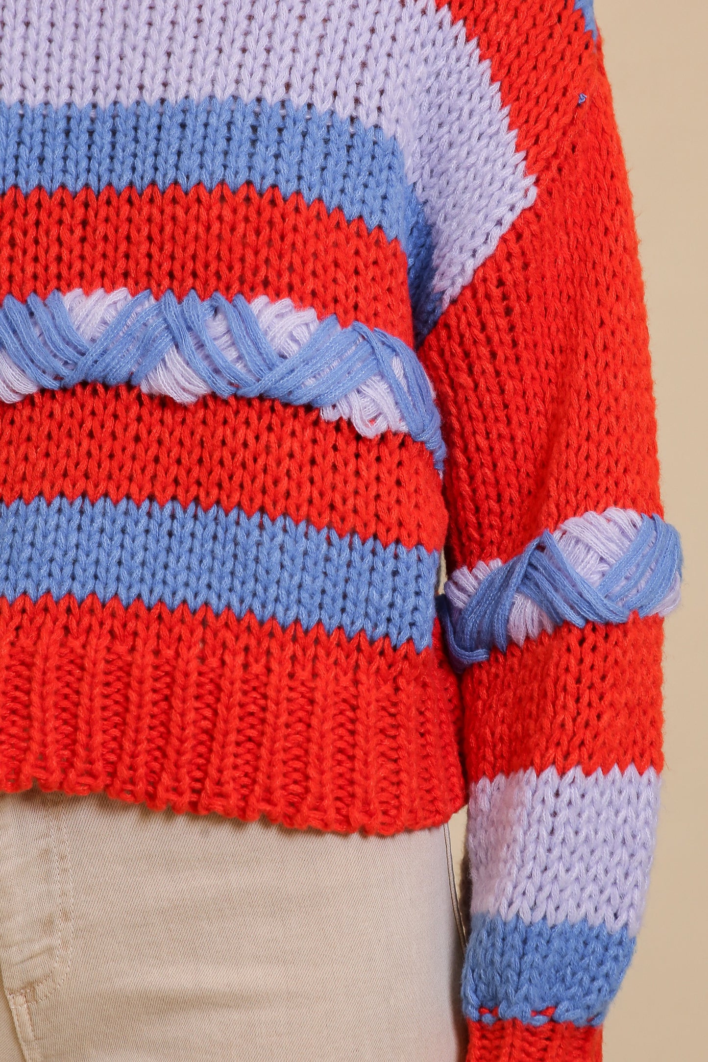 Vibrant Chunky Stripe Sweater