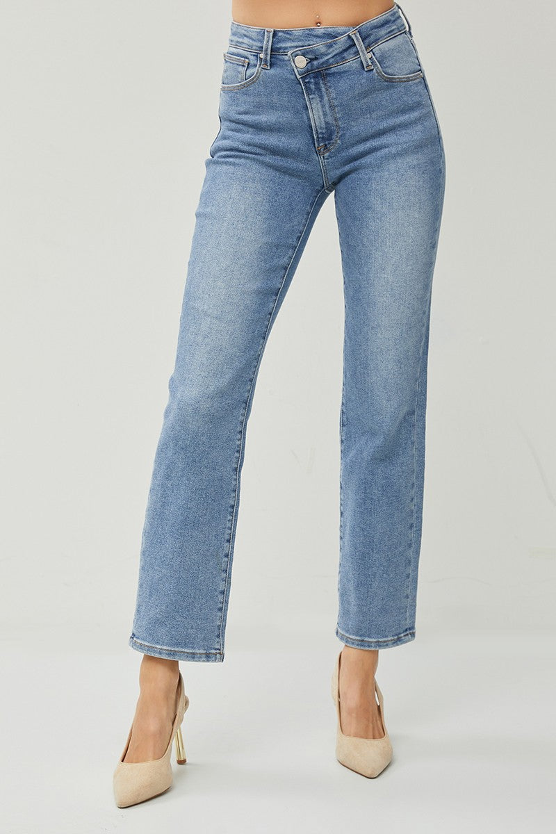 High Rise Crossover Denim