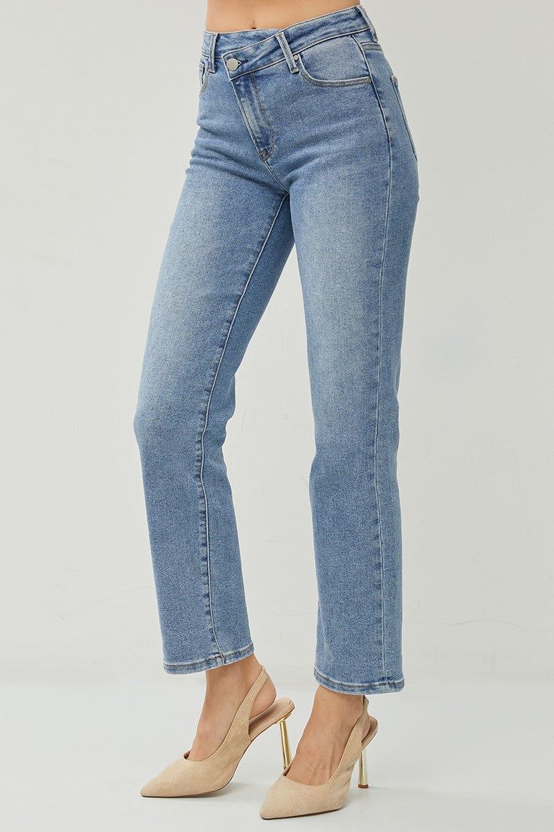 High Rise Crossover Denim