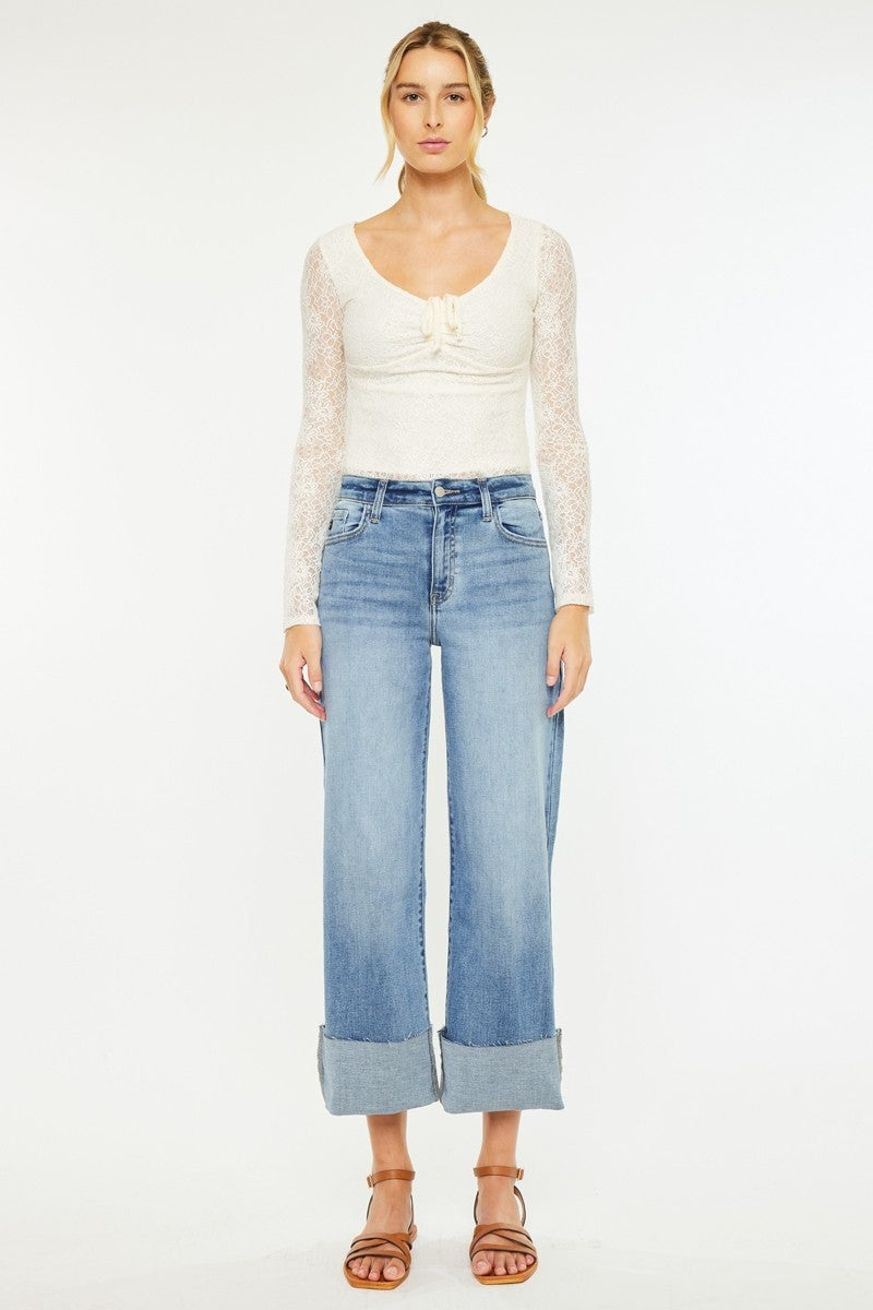 High Rise Cuff Jean