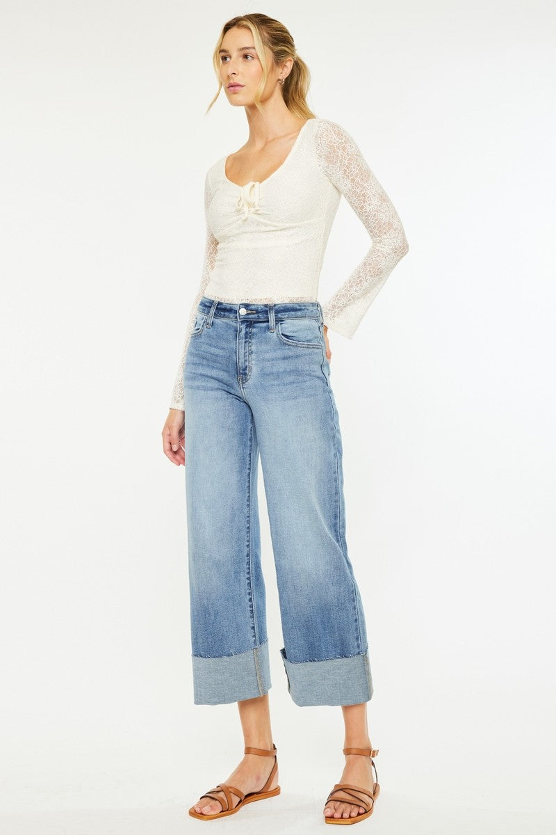 High Rise Cuff Jean