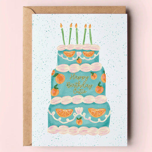 Cutie Birthday Cake Card