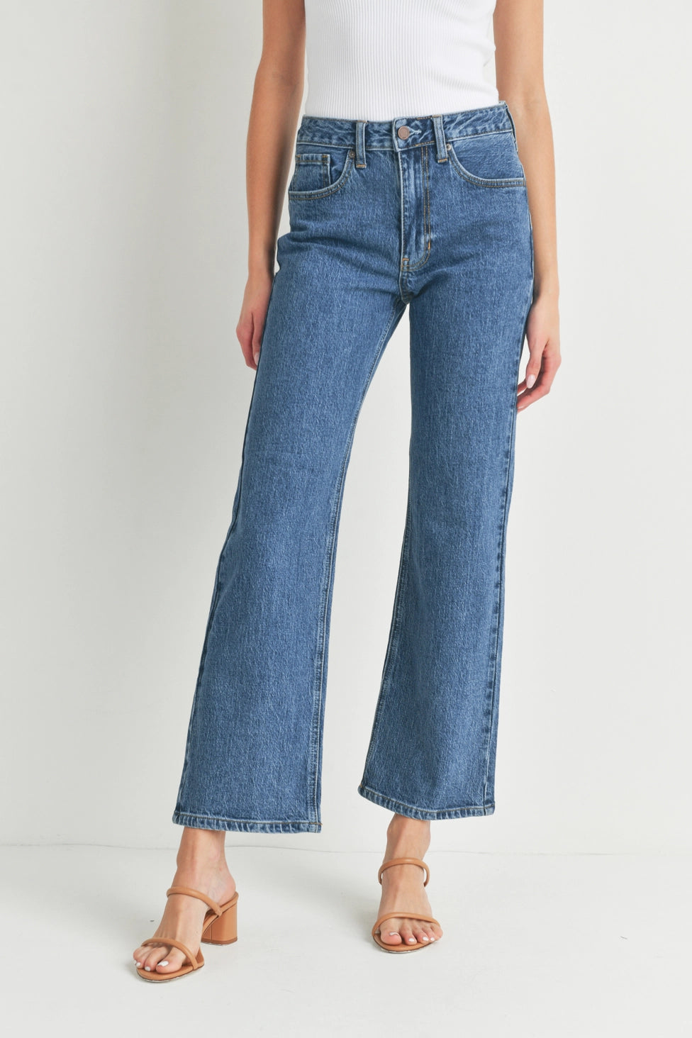 Dark Retro Straight Jean