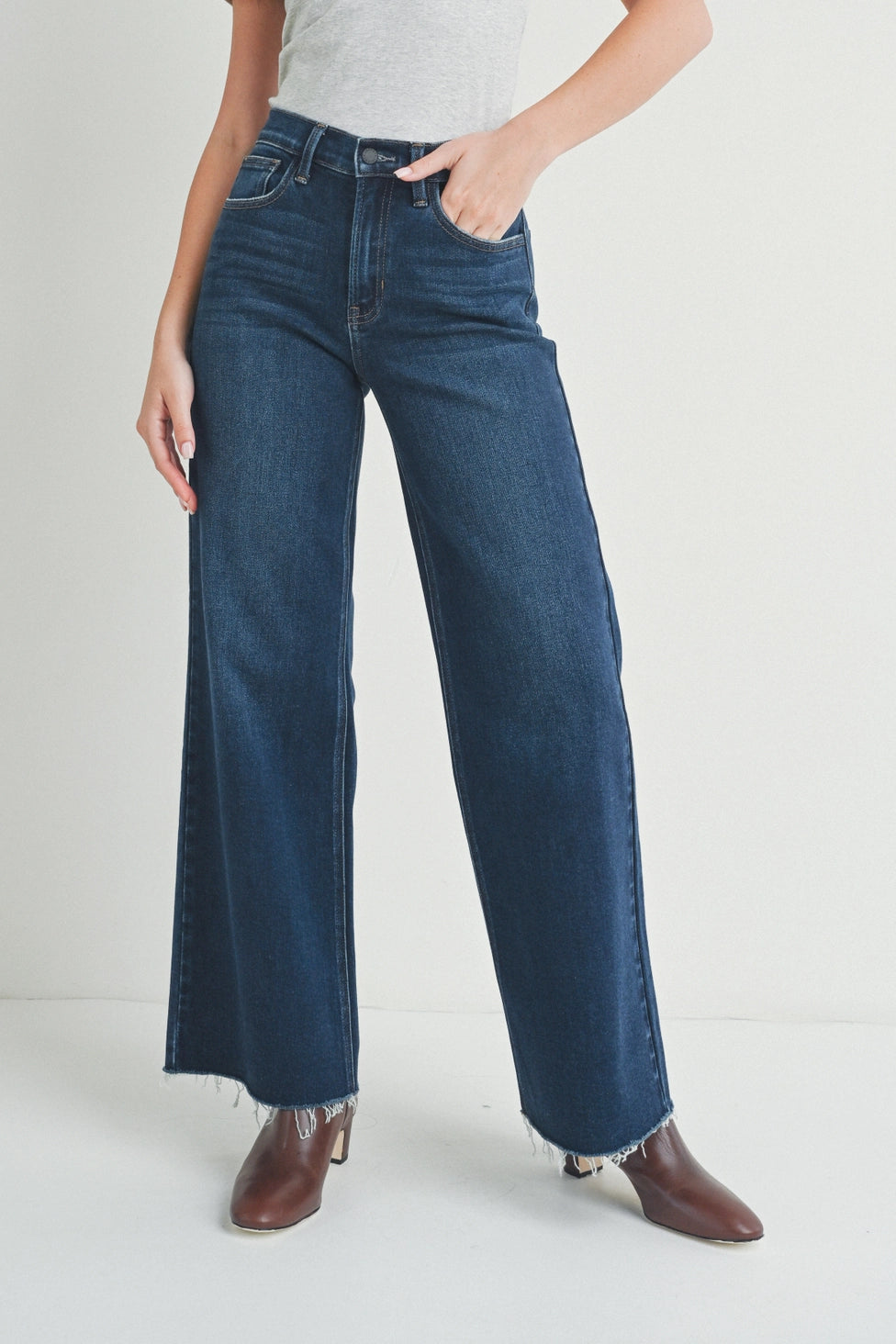 Dark Wide Leg Jean