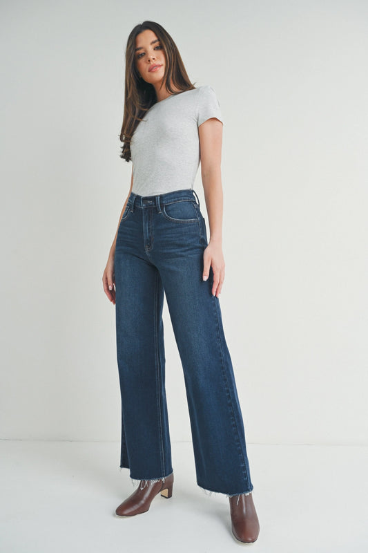 Dark Wide Leg Jean