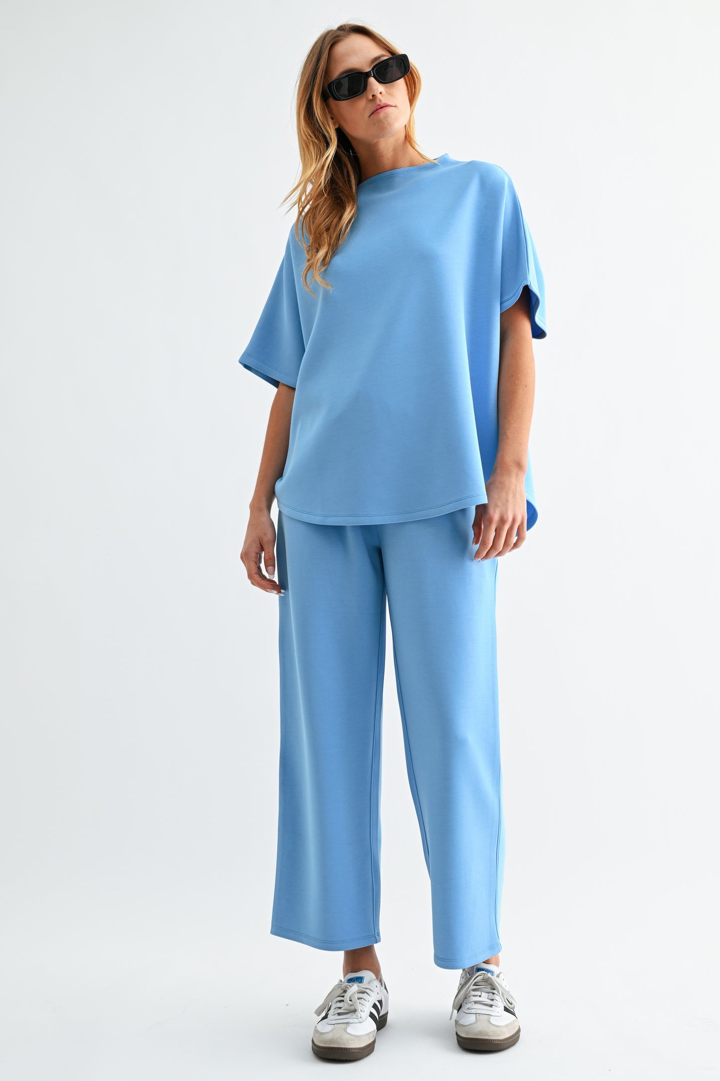 Sky Blue Casual Comfort Pants