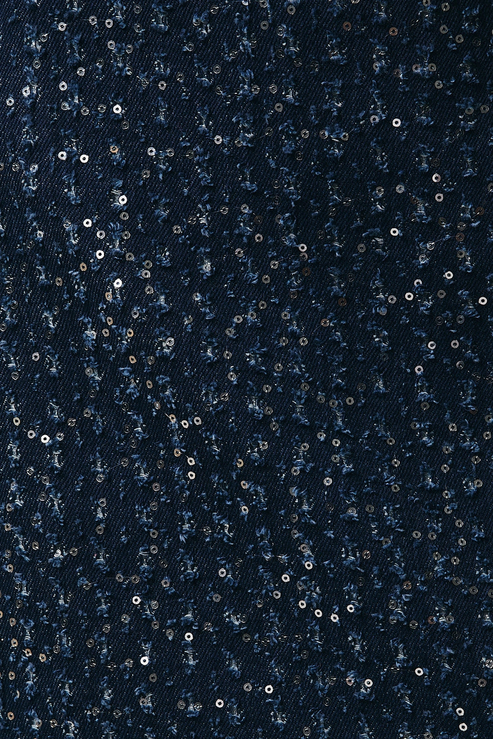 Denim Sequin Mini Skirt