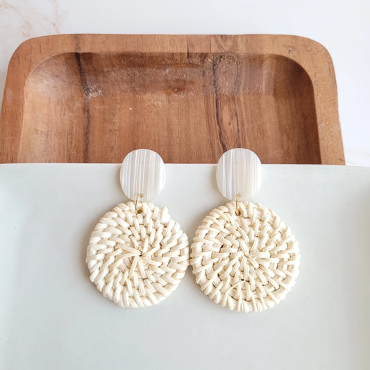 Light Rattan Earrings