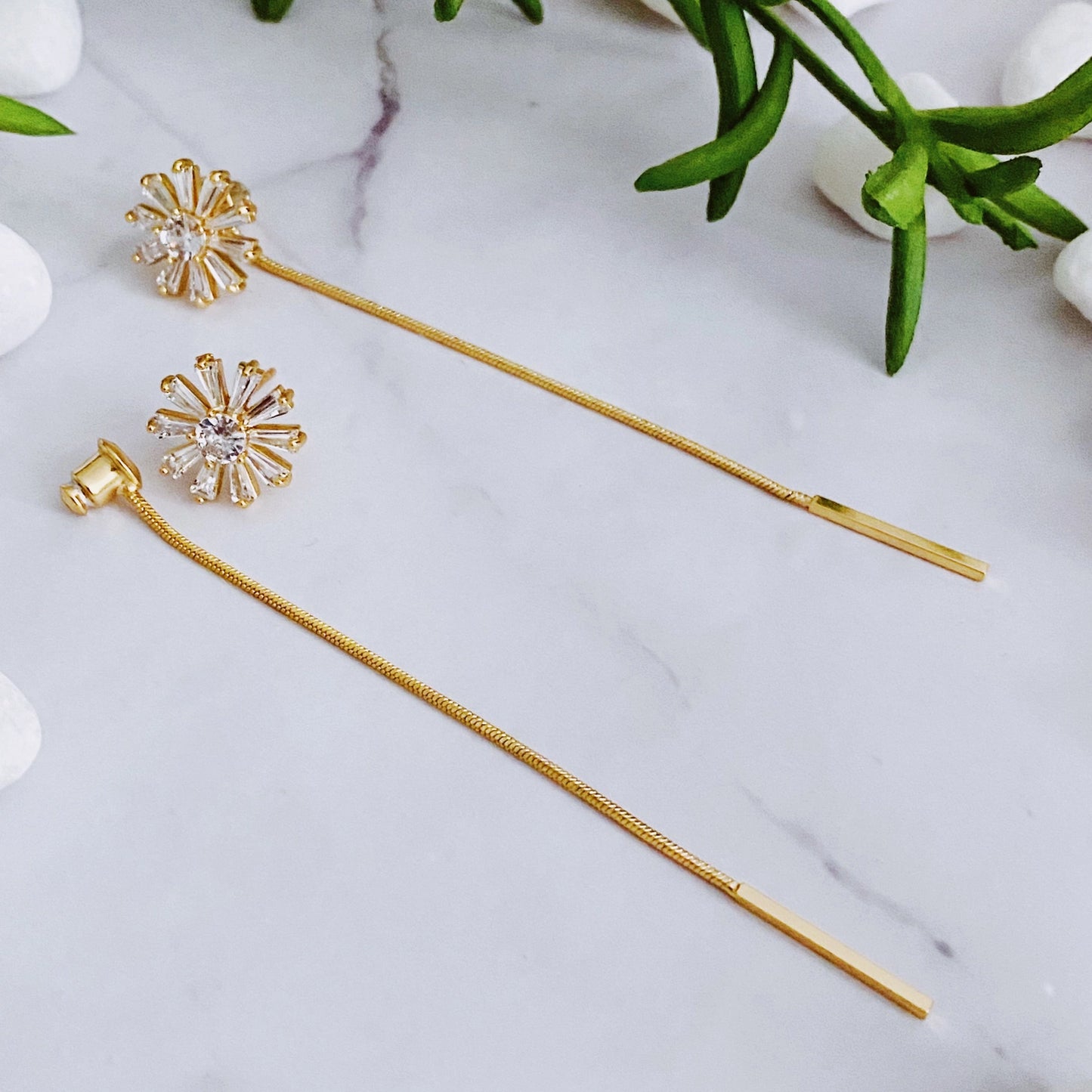 Edelweiss Back Earrings