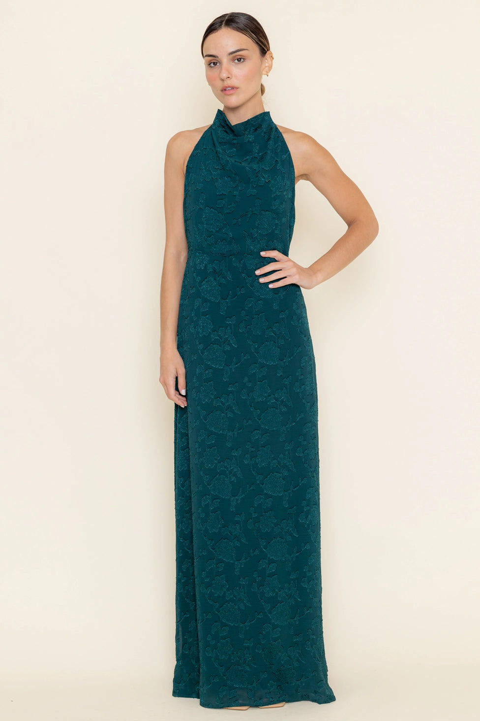 Hunter Green Mesh Dress