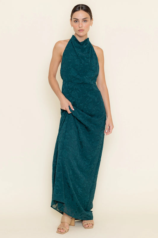 Hunter Green Mesh Dress