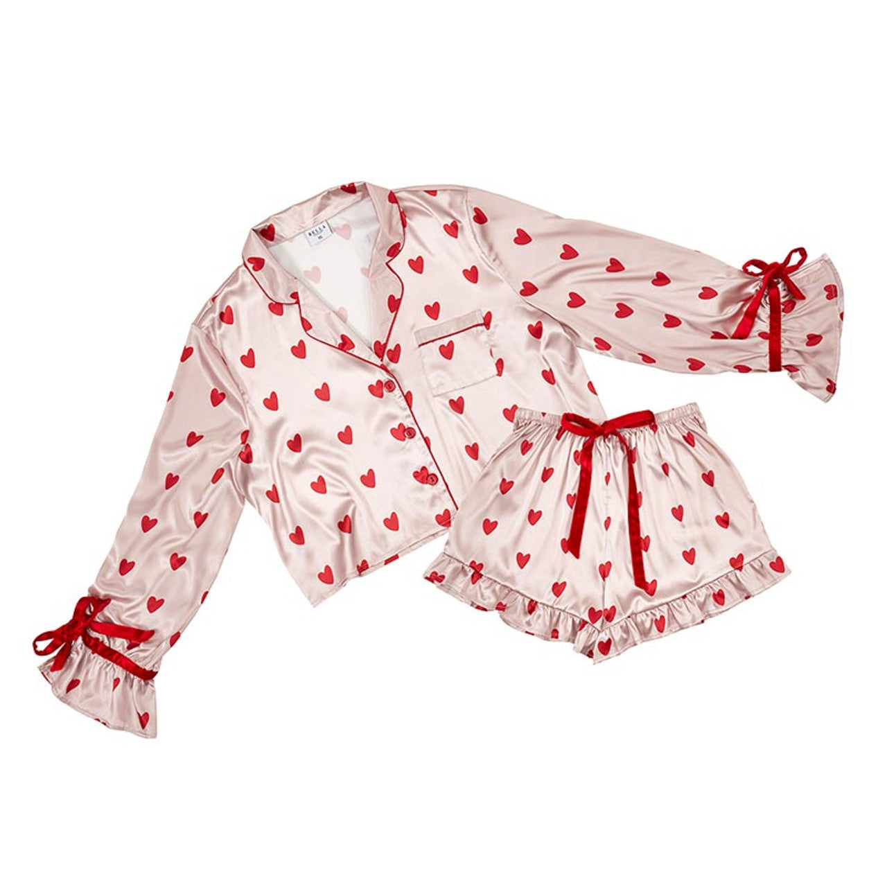 Queen of Hearts Velvet Pajamas