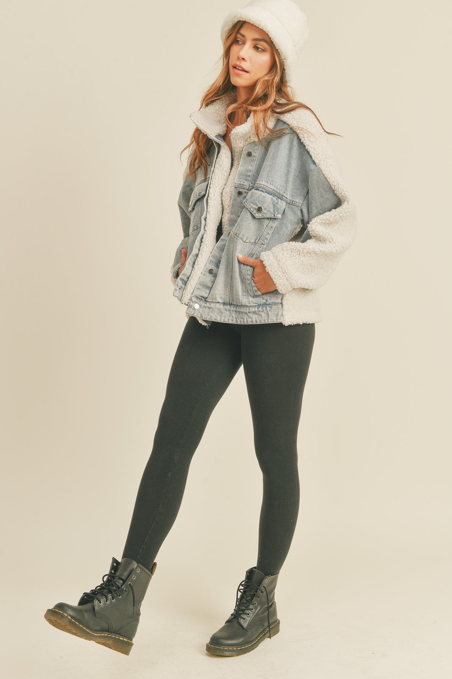 Fleece Denim Jacket