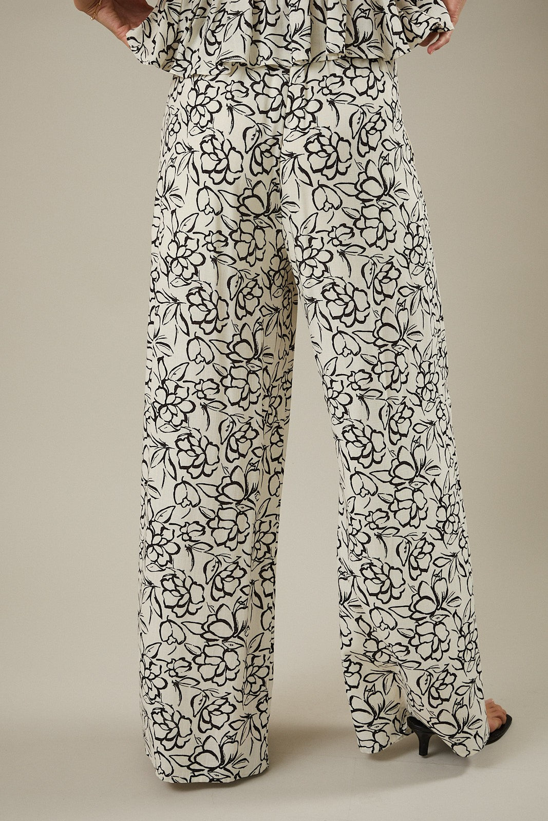 High Waist Floral Pants