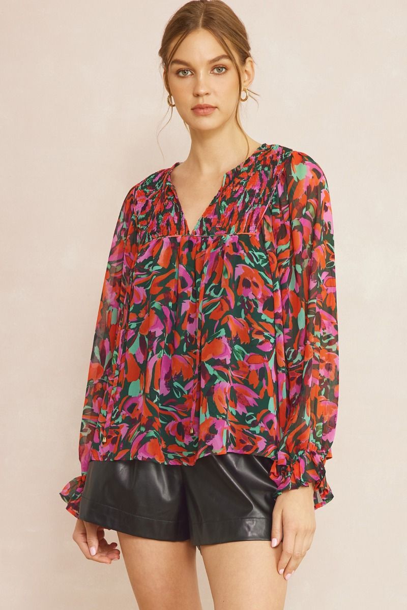 Multi Floral Blouse