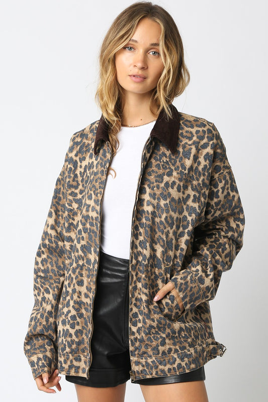 Gia Leopard Jacket