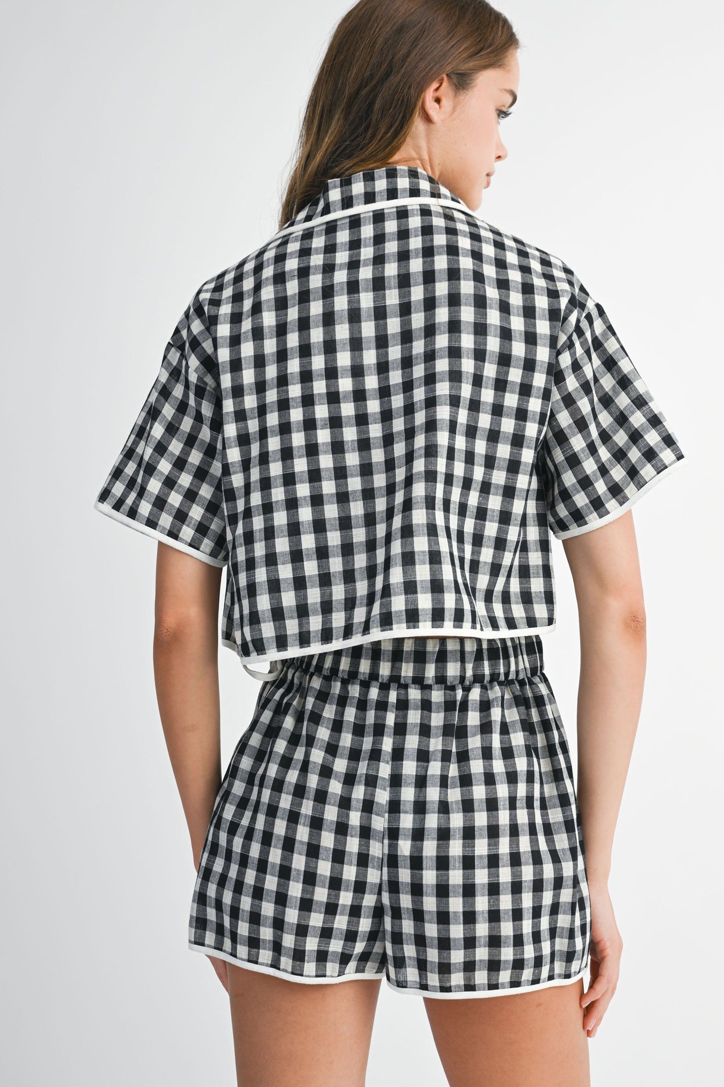 Gingham Tie Set