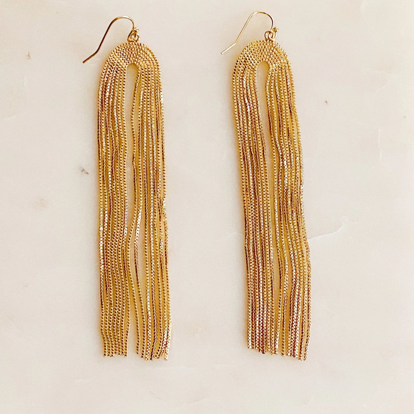 Gold Chain Drop Earrings