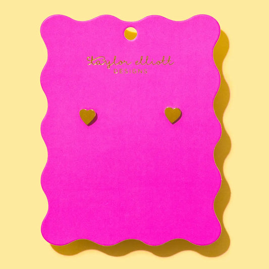Gold Plated Heart Studs