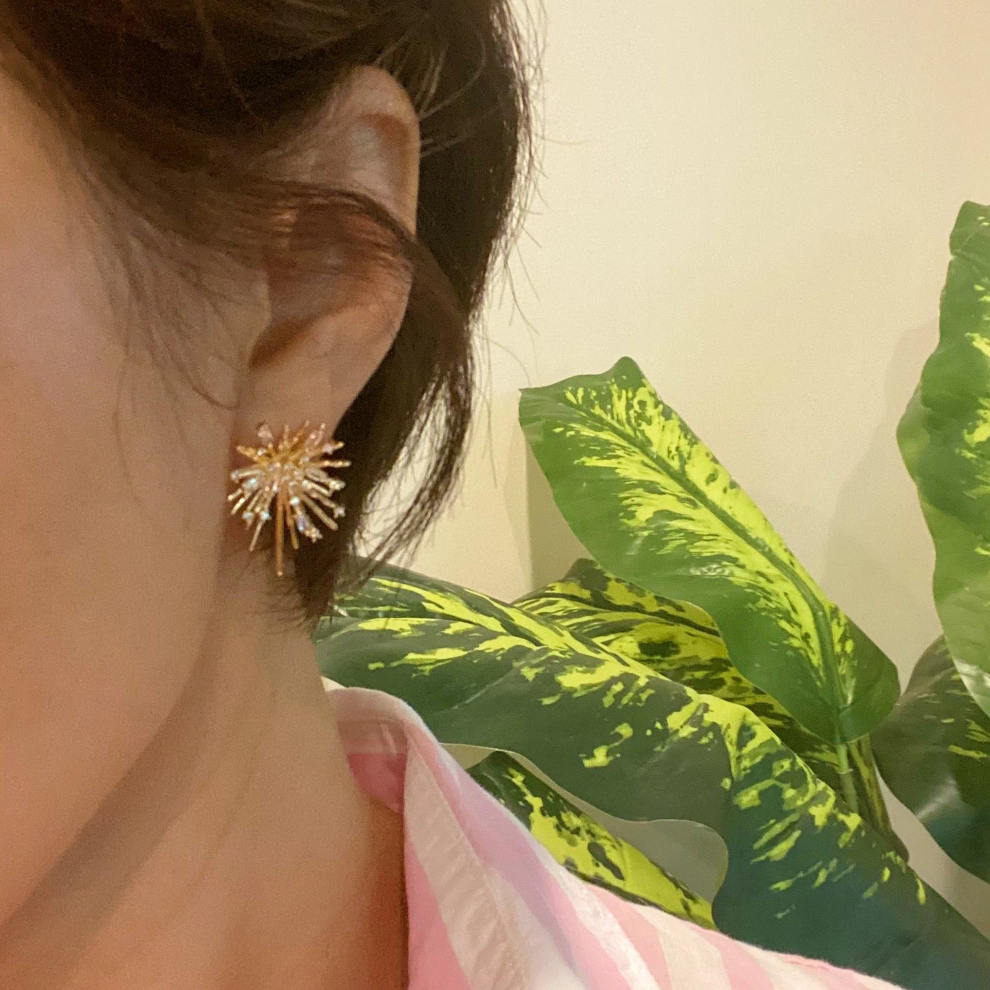 Gold Starburst Earrings