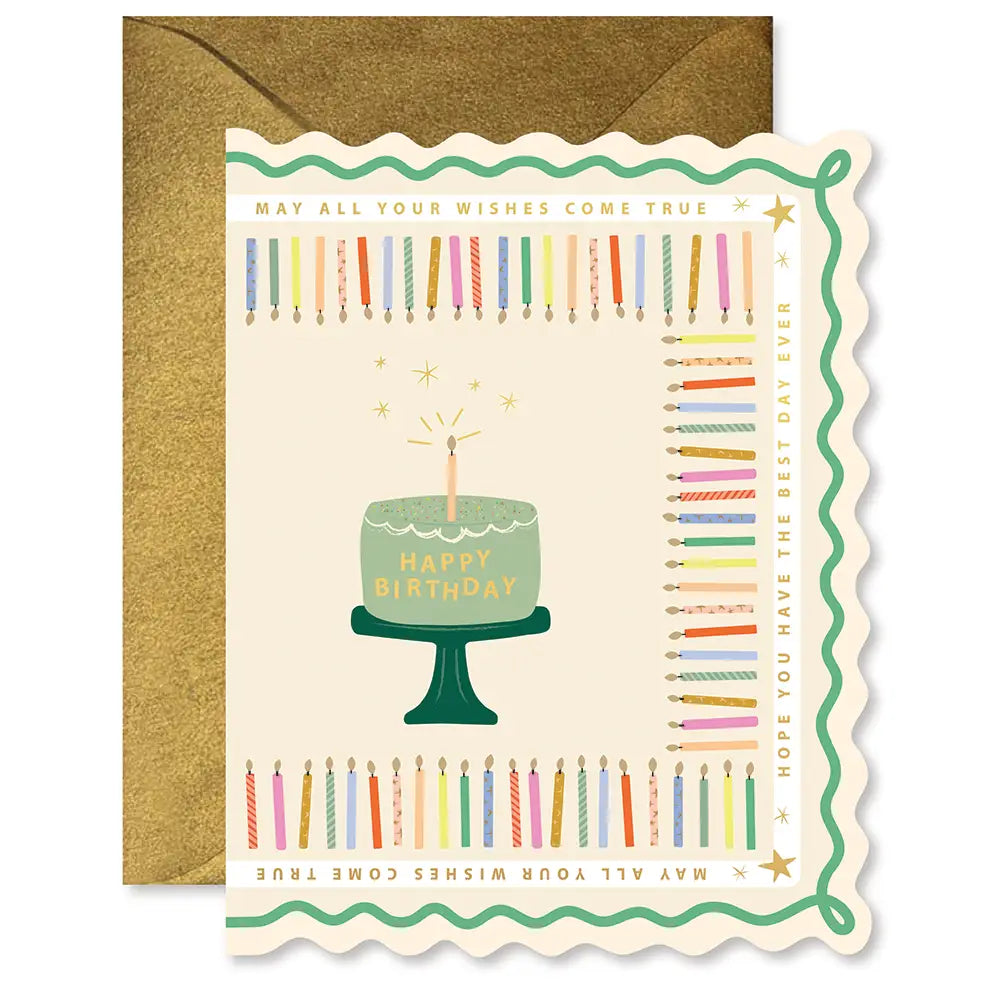 Birthday Cake + Candles Card