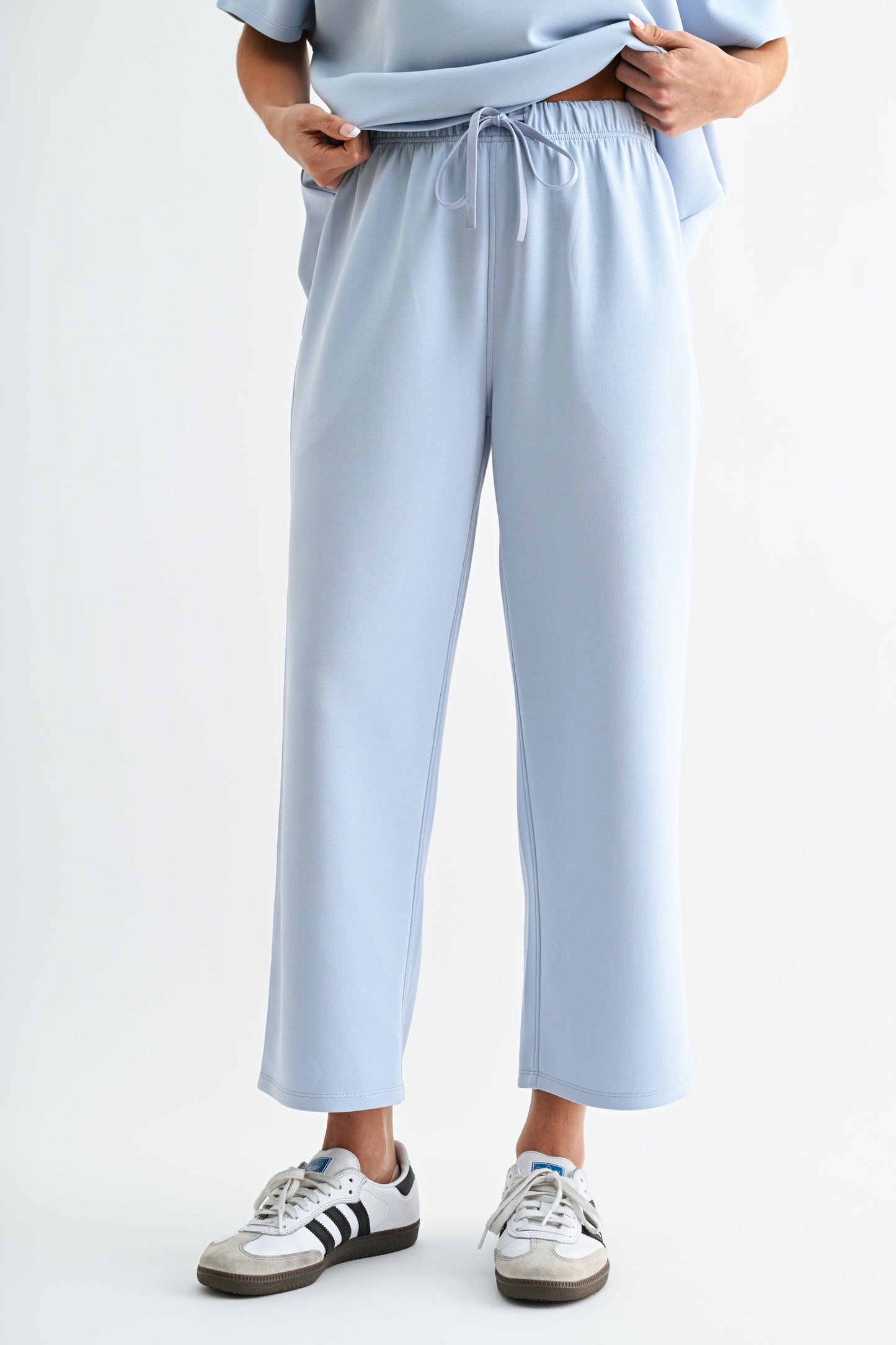 Baby Blue Casual Comfort Pant