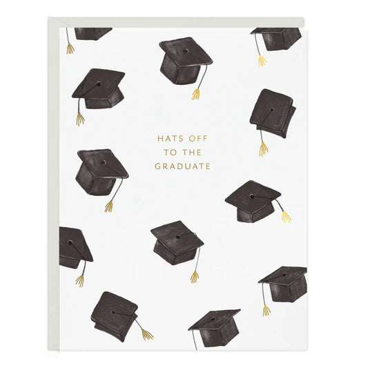 Hats Off Graduate Greeting Card